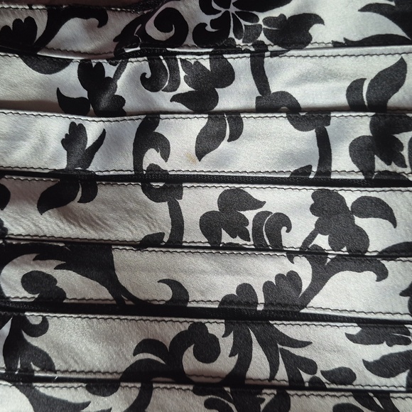 Dressbarn Monochrome Sleeveless Dress Black And White Layering Design Lined 14W - Picture 12 of 13